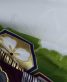 参列振袖[ROLA]白・黒紫抹茶の市松に大きな牡丹と亀甲[身長162cmまで]No.950
